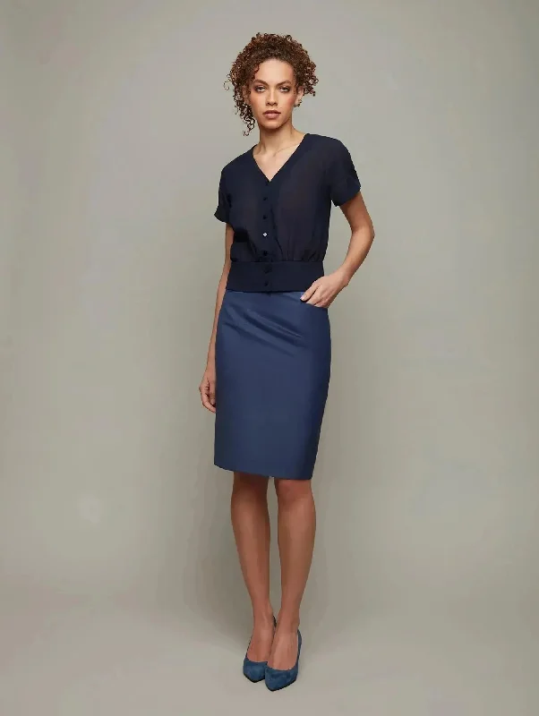 LUTEA | Buttoned-Down Raglan Blouse Everyday Stylish Blouse