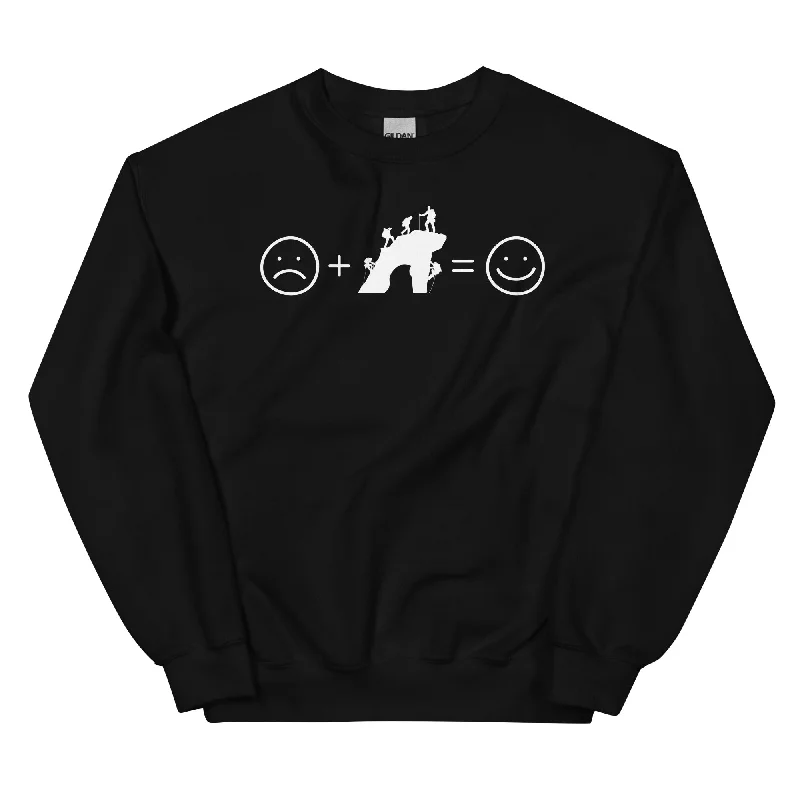 Lächelndes Gesicht und Klettern - Sweatshirt (Unisex) Hoodie with Bell Sleeves Flared Feminine Lächelndes Gesicht und Klettern - Sweatshirt (Unisex) Hoodie with Bell Sleeves Flared Feminine