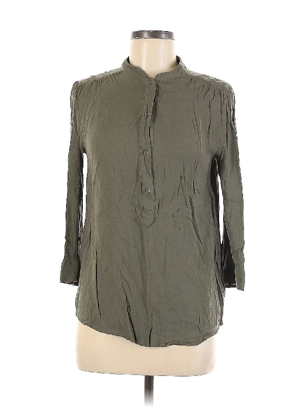 Long Sleeve Blouse Elegant Peplum Blouse
