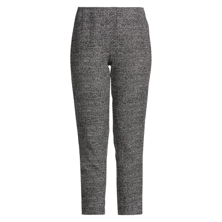 NNT Uniforms Textured Tweed Elastic Slimline Pant (CAT3NW)-Clearance Casual Drawstring Pants