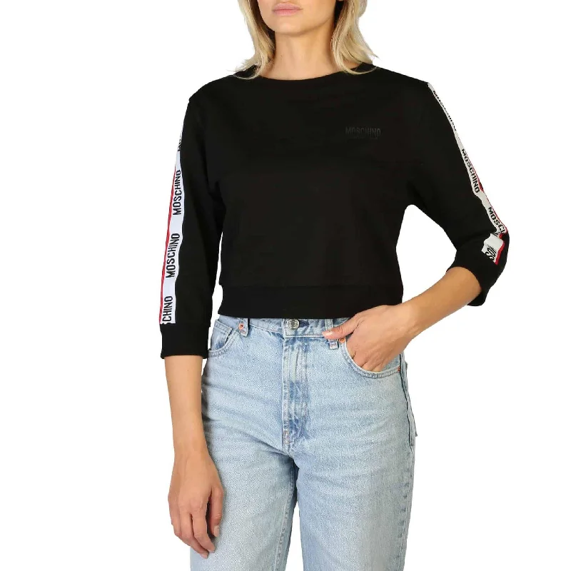 Moschino Sweatshirts Hoodie with Hem Fringe Bohemian Relaxed