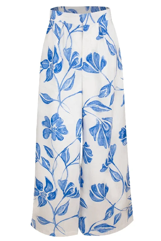 Nightflower Wide Leg Pant Cozy Fitted Pants