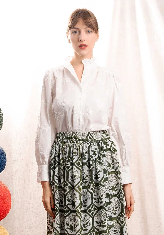 Blouse Tabath Tabatha Ecru Soft Knit Blouse