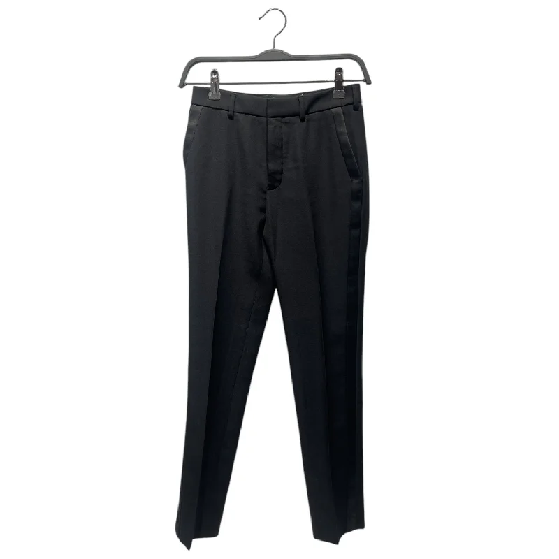 SAINT LAURENT/Skinny Pants/Wool/BLK/ Trendy Velvet Pants