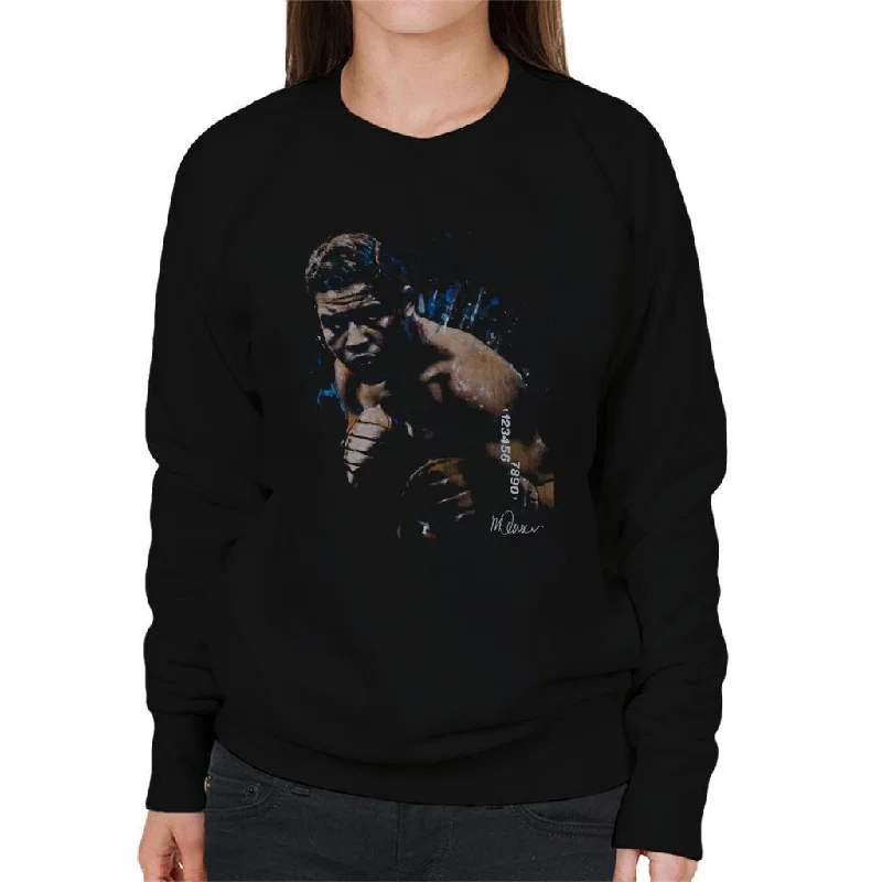 Sidney Maurer Original Portrait Of Joe Louis Women's Sweatshirt Hoodie with Lace Feminine Delicate Sidney Maurer Original Portrait Of Joe Louis Women's Sweatshirt Hoodie with Lace Feminine Delicate