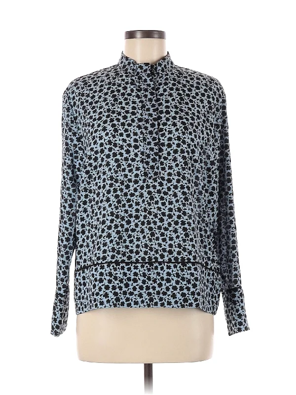 Long Sleeve Blouse Ruched Sleeve Blouse