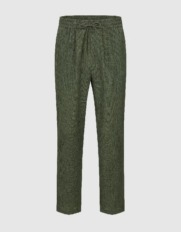 Elastic Waist Straight Pants Comfy Cargo Trousers