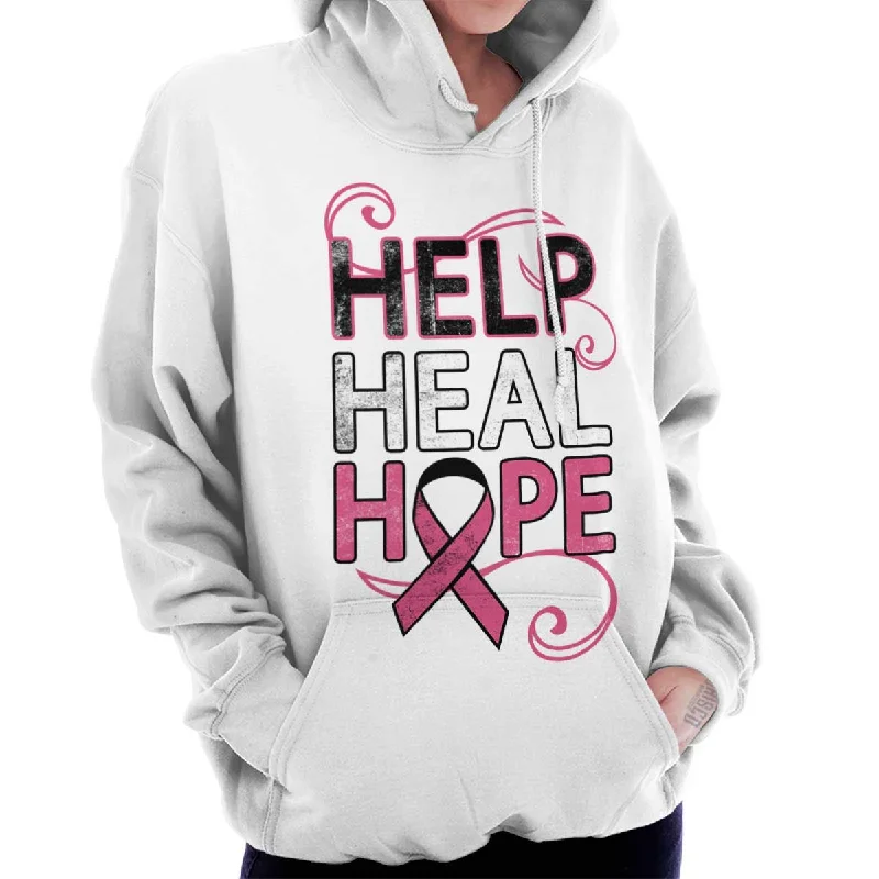 Breast Cancer Awareness Hoodie Hoodie with Toggle Buttons Decorative Unique