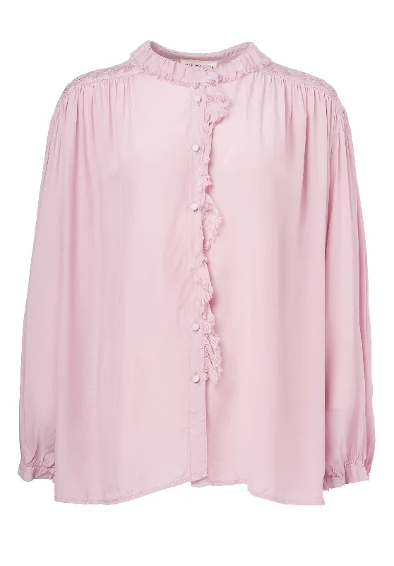 Blouse C100173 Light-Purple Boho Printed Blouse