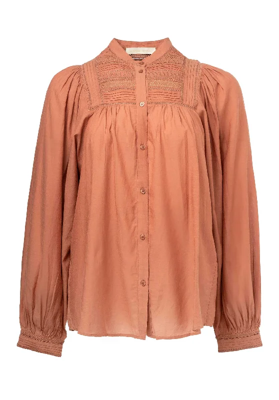 Blouse Valdo 2hva53-v09014 Glaise Elegant Semi-Sheer Blouse