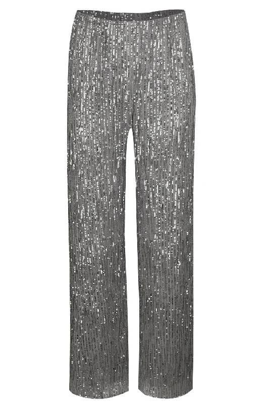Wide Leg Pant - Grey Chic Capri Pants