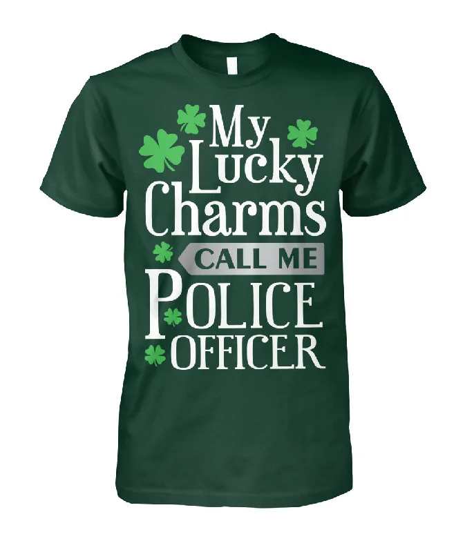 My Lucky Charms Call Me Police Officer Irish Shirts and Hoodies Hoodie with Rolled Sleeves Casual Relaxed My Lucky Charms Call Me Police Officer Irish Shirts and Hoodies Hoodie with Rolled Sleeves Casual Relaxed