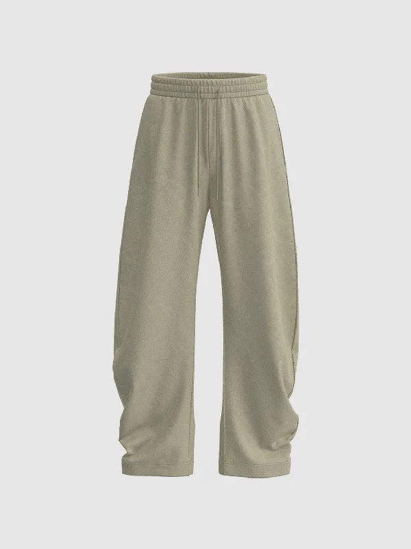Loose Elastic Wide-Leg Pants Fashionable Work Pants