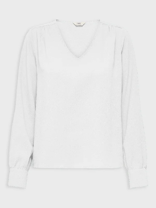 Γυναικεία μπλούζα ONLLISE LS V-NECK BLOUSE WVN 15252719 | 15252719 Vintage Lace Blouse