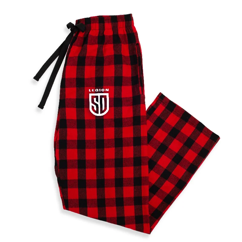 SD LEGION Red-Black PJ Pants Classic Pleated Pants