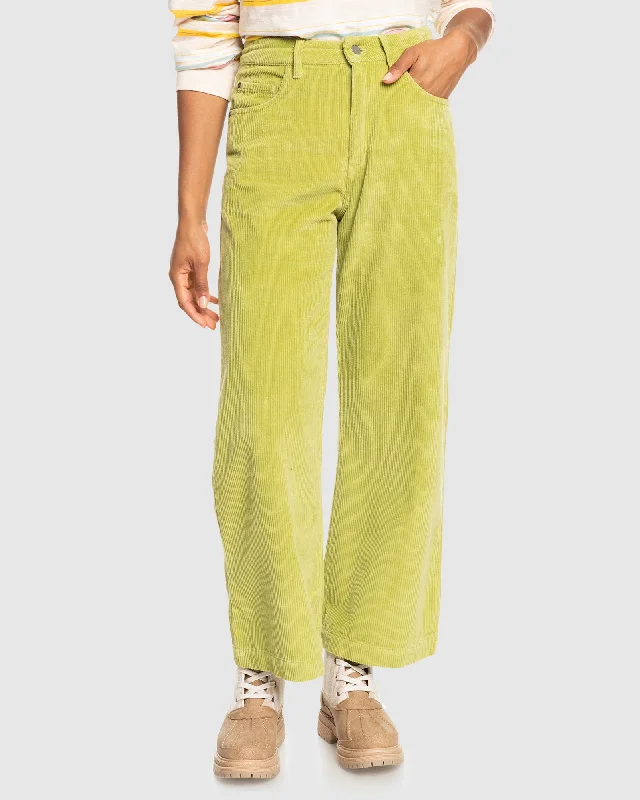 Womens Surf On Cloud Cord Pants Warm Wool Trousers