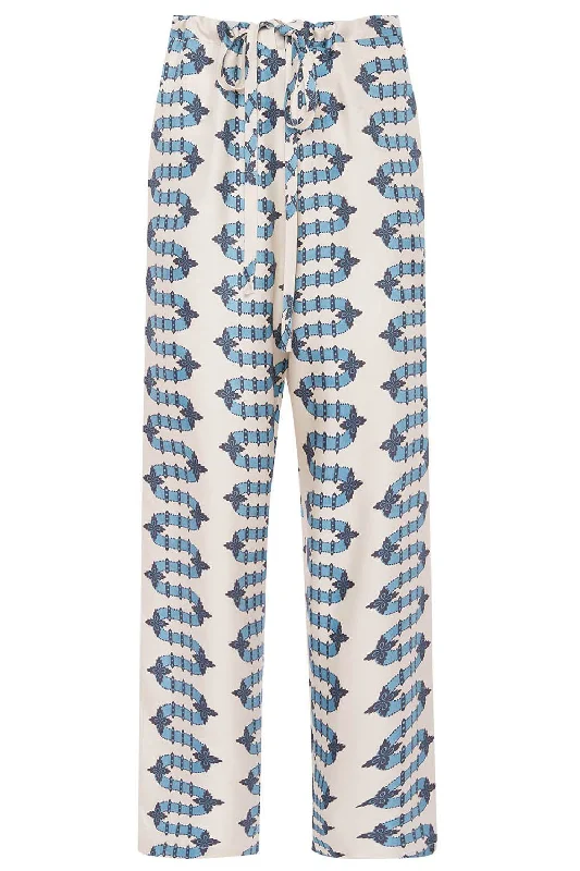 DRAWSTRING PANT - SCIROCCO Relaxed High-Waist Trousers