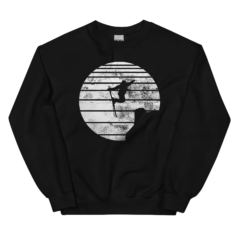 Sonne - Skifahren - Sweatshirt (Unisex) Hoodie with Back Slit Movement Comfort
