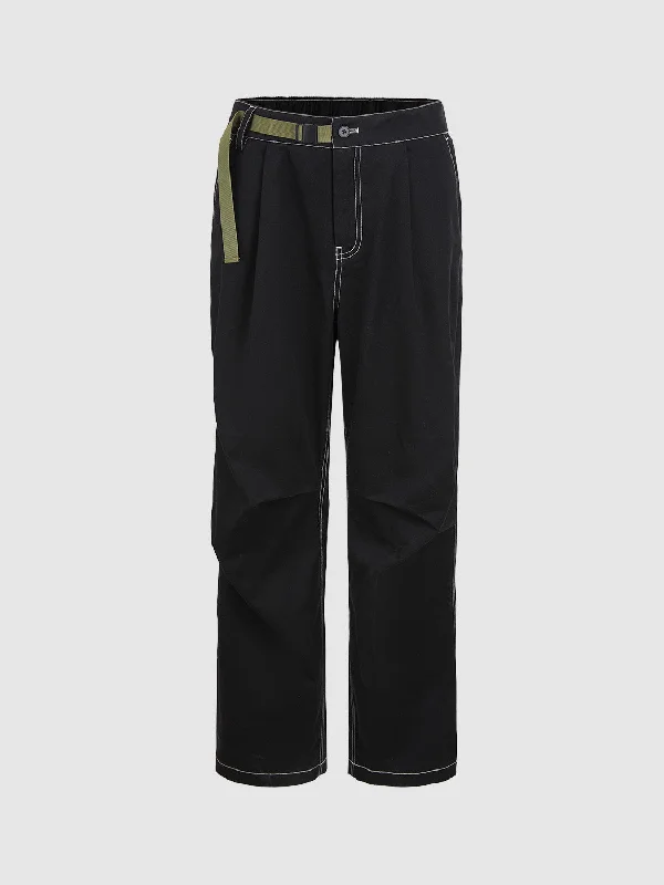 Denim Straight Pants Elegant Trouser Pants