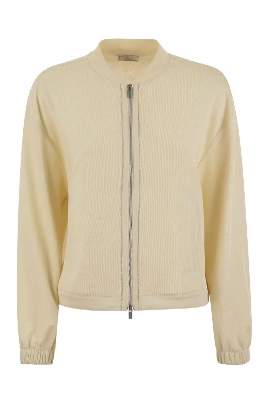 Cotton and linen zipped sweatshirt Hoodie with Elastic Waist Stretchable Comfortable Cotton and linen zipped sweatshirt Hoodie with Elastic Waist Stretchable Comfortable