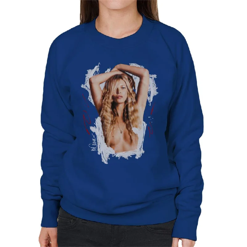 Sidney Maurer Original Portrait Of Kate Moss Topless Shoot Women's Sweatshirt Hoodie with Monochrome Minimalist Simple Sidney Maurer Original Portrait Of Kate Moss Topless Shoot Women's Sweatshirt Hoodie with Monochrome Minimalist Simple