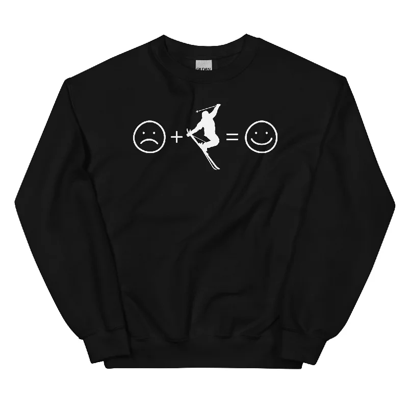 Lächelndes Gesicht und Skifahren - Sweatshirt (Unisex) Hoodie with Emblem Brand Identity Lächelndes Gesicht und Skifahren - Sweatshirt (Unisex) Hoodie with Emblem Brand Identity