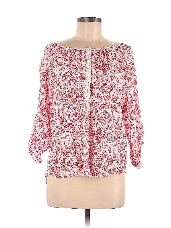 Long Sleeve Blouse Lightweight Chiffon Blouse
