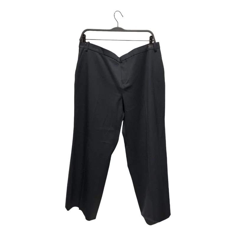 BALENCIAGA/Wide Leg Pants/42/Cotton/NVY/ Classic Straight-Leg Pants