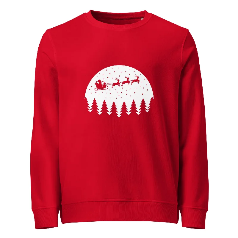 Christmas Eve Graphics Women Organic Sweatshirt Hoodie with Cuffed Sleeves Snug Secure Christmas Eve Graphics Women Organic Sweatshirt Hoodie with Cuffed Sleeves Snug Secure
