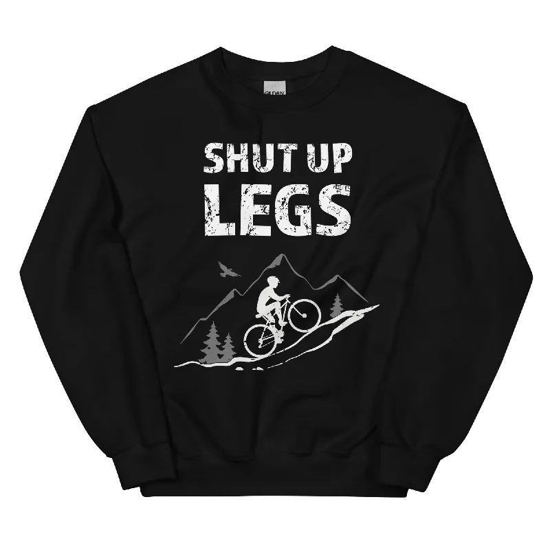 Shut up Legs - (M) - Sweatshirt (Unisex) Hoodie with Button Classic Timeless