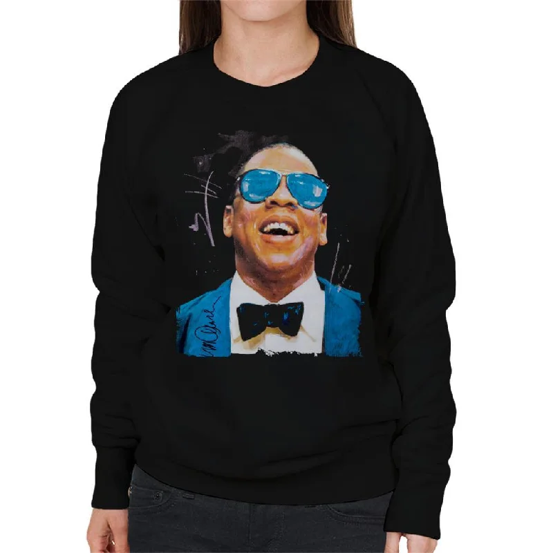 Sidney Maurer Original Portrait Of Jay Z Blue Tux Women's Sweatshirt Hoodie Crop Top Short Trendy Sidney Maurer Original Portrait Of Jay Z Blue Tux Women's Sweatshirt Hoodie Crop Top Short Trendy