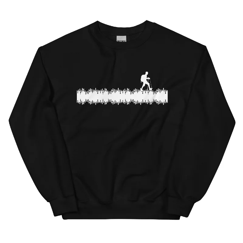 Schallwellen - Wandern - Sweatshirt (Unisex) Hoodie with Camouflage Military Edgy