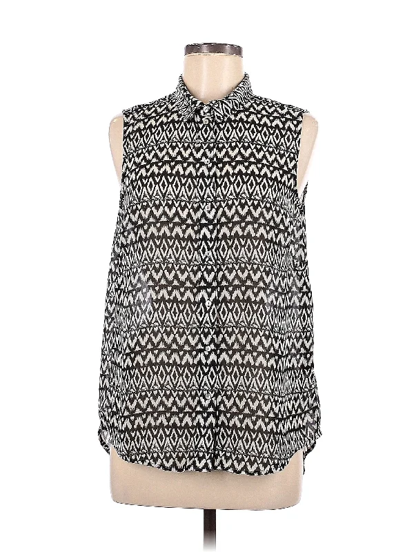 Short Sleeve Blouse Sleeveless Chiffon Blouse