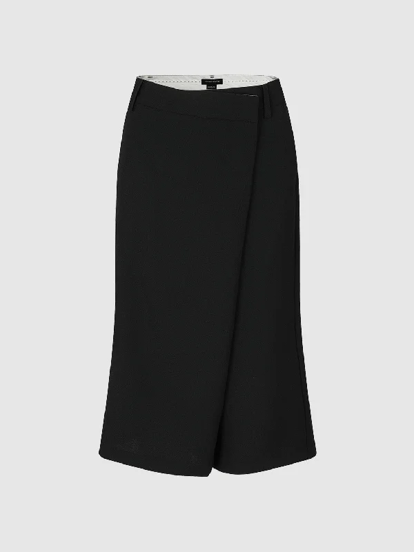 Wide-Leg Pants Soft Stretch Trousers