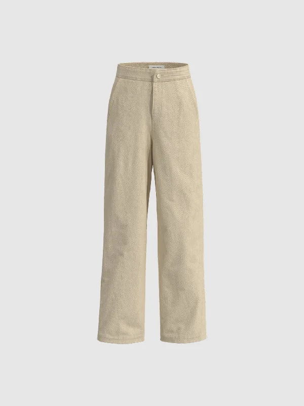 Straight Wide-Leg Pants Fashionable Jogger Pants