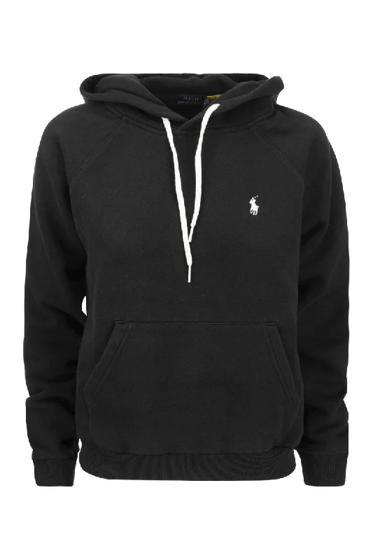 Hooded Sweatshirt Hoodie with Hem Elastic Stretchable Comfortable