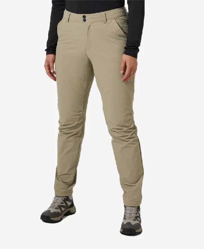 W BRONA SOFTSHELL PANT, Pebble Modern Stretch Trousers