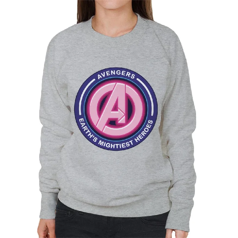 Marvel Avengers A Logo Earths Mightiest Heroes Women's Sweatshirt Hoodie with Pastel Soft Subtle Marvel Avengers A Logo Earths Mightiest Heroes Women's Sweatshirt Hoodie with Pastel Soft Subtle