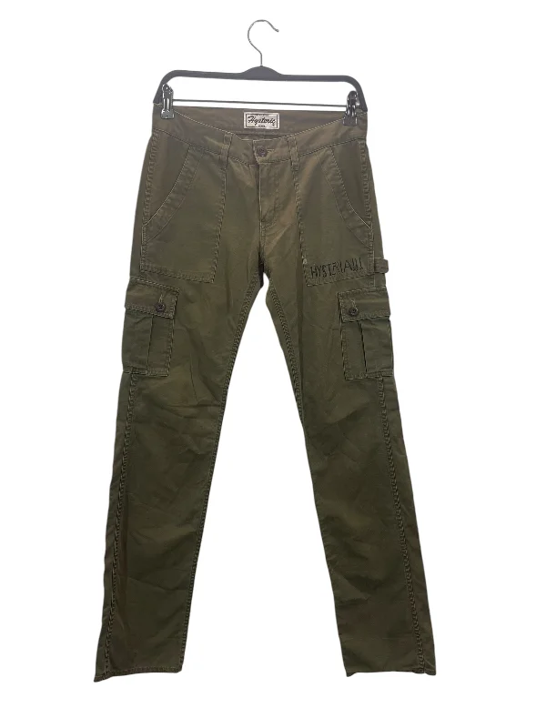 HYSTERIC/Straight Pants/S/Cotton/GRN/HYSTERIA!!! Warm Wool Trousers
