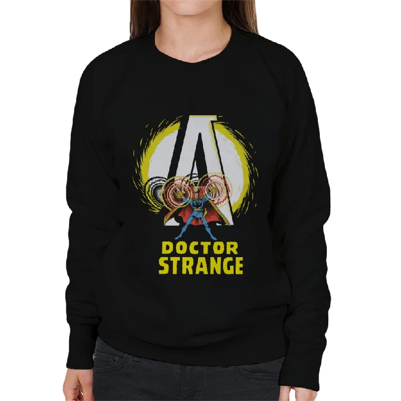 Marvel Doctor Strange Spellcasting Women's Sweatshirt Hoodie with Back Slit Movement Comfort Marvel Doctor Strange Spellcasting Women's Sweatshirt Hoodie with Back Slit Movement Comfort