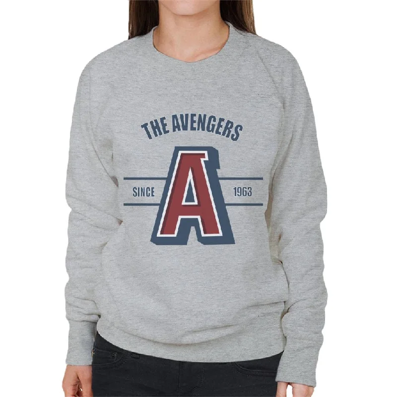 Marvel The Avengers A College Sports Style Since 1963 Women's Sweatshirt Hoodie with Patch Decorative Personalized Marvel The Avengers A College Sports Style Since 1963 Women's Sweatshirt Hoodie with Patch Decorative Personalized