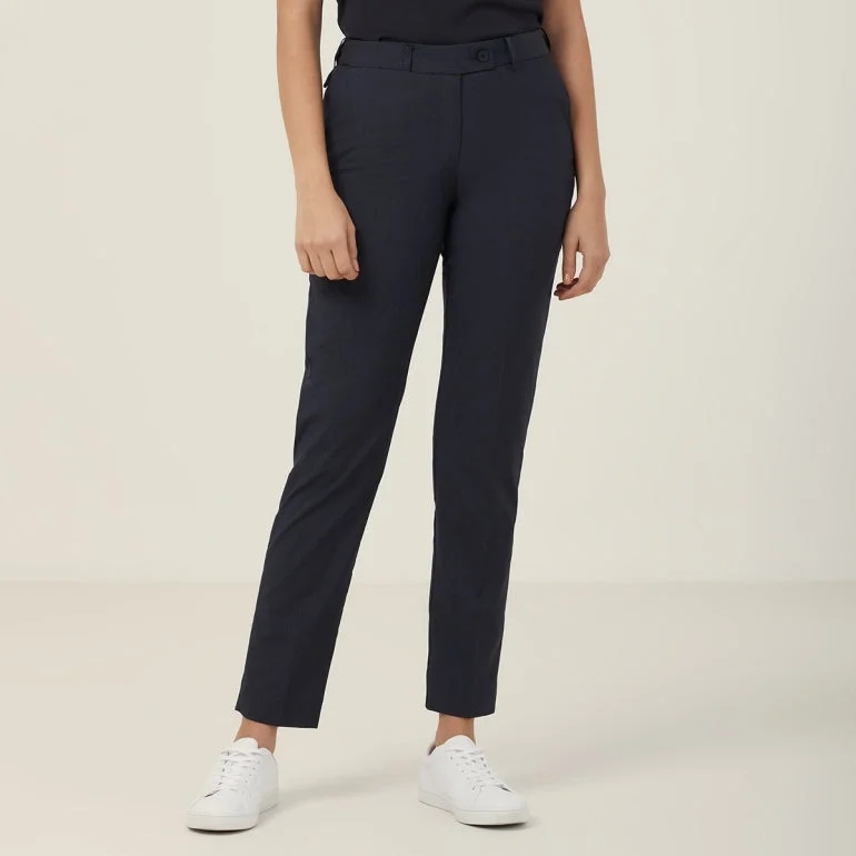 NNT Uniforms Poly Viscose Stretch Slim Leg Secret Waist Pant (CAT3QF) Stylish Elastic Waist Pants