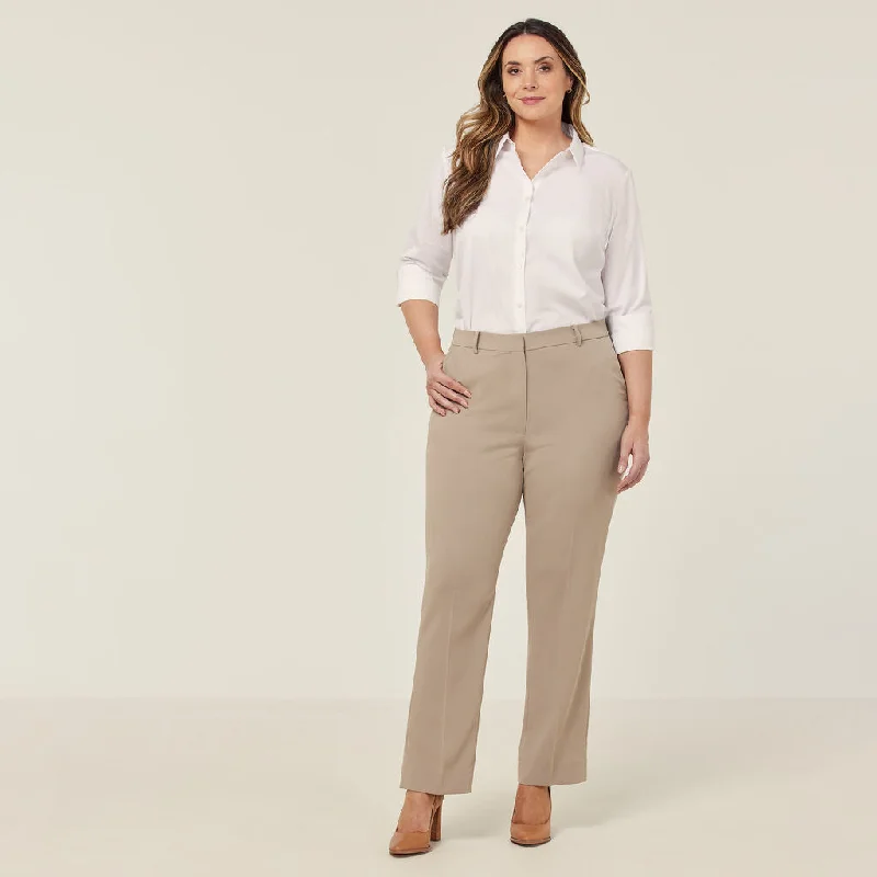 NNT Uniforms Crepe Stretch High Waist, Straight Leg Pant (CAT3YD) Comfortable Maternity Pants
