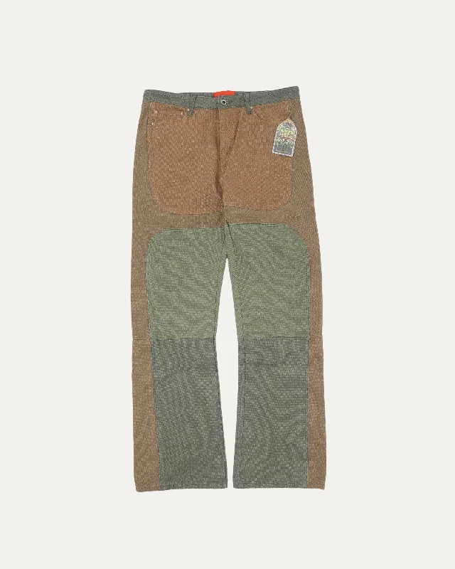 Canvas Carpenter Pants Elegant Palazzo Trousers