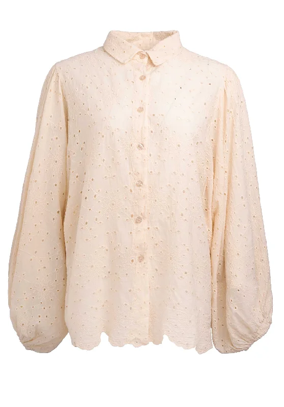 Blouse C80138 Cream Business Casual Blouse
