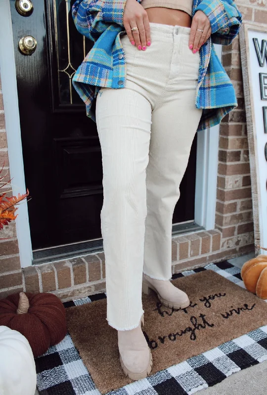 Seeking Adventure Corduroy Pants Trendy Velvet Pants