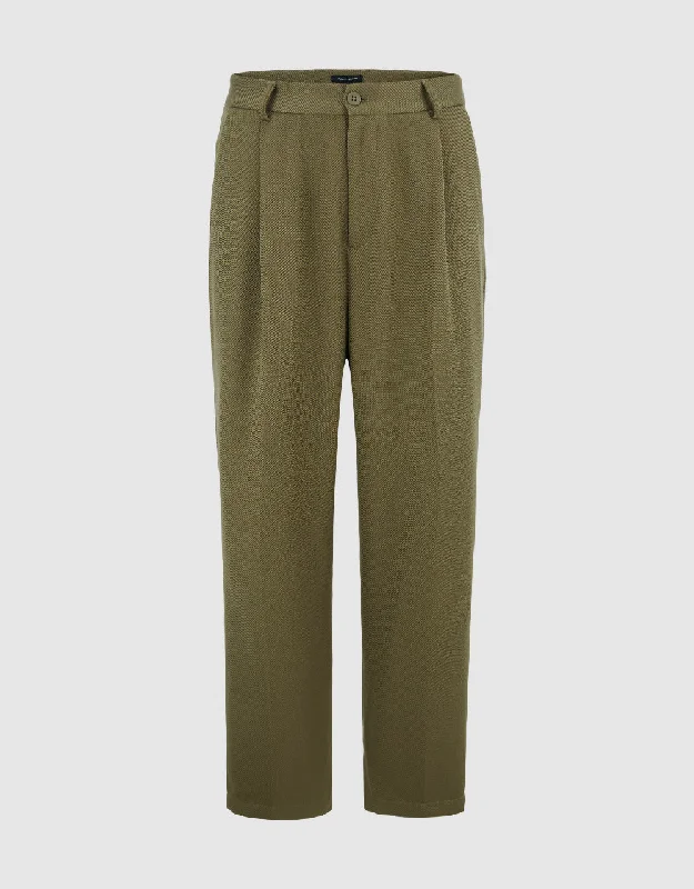 Tailored Straight Pants Comfortable Jogger Trousers