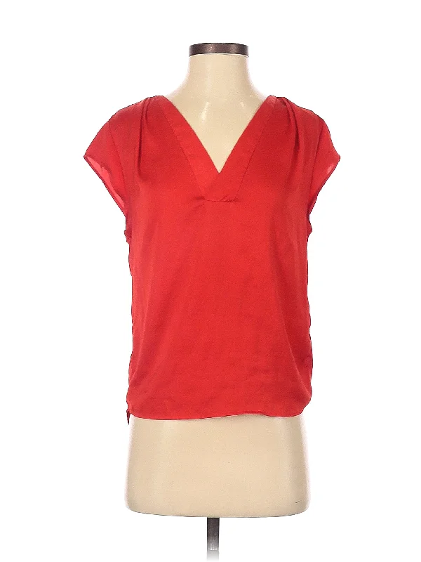 Short Sleeve Blouse Chic Off-Shoulder Blouse