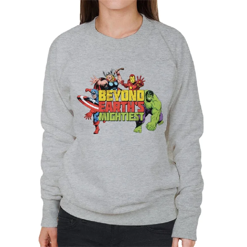 Marvel Avengers Attack Beyond Earths Mightiest Women's Sweatshirt Hoodie with Full-Zip Functional Layering