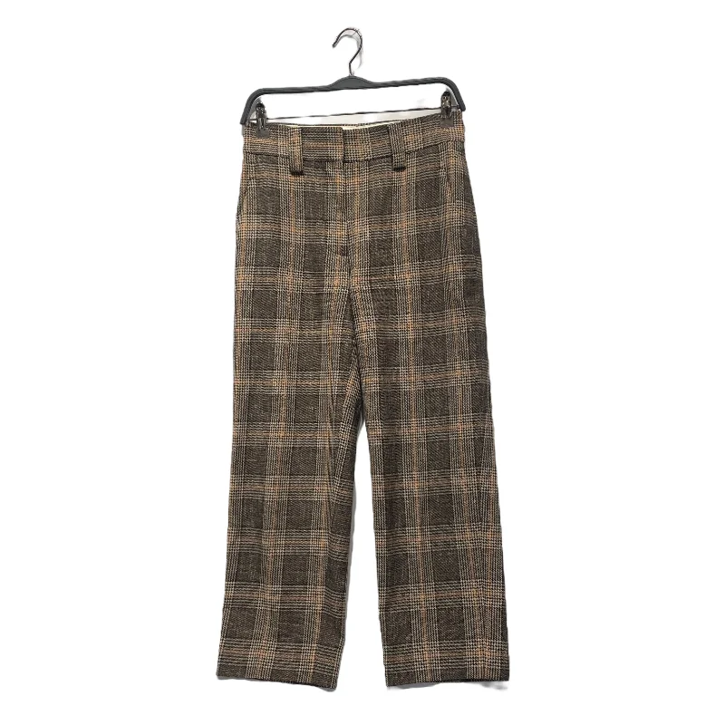 Acne Studios/Straight Pants/32/Plaid/Wool/BRW/ Comfortable Jogger Trousers
